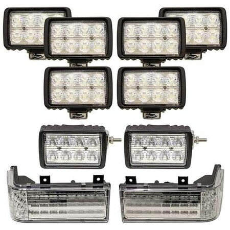 Aftermarket Complete Fits FordFits New Holland 70 Genesis Series LED Light Kit 2614-KM